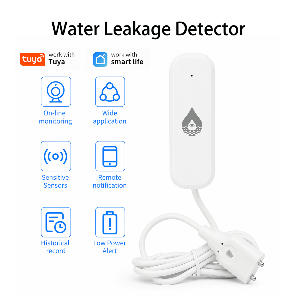 Home Security Gadgets - YFK WiFi/Zigbee Water Leakage Alarm Sensor