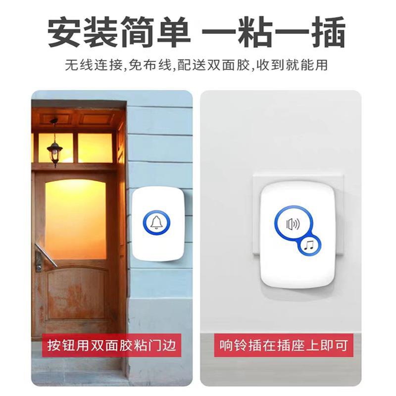 Home Security For Doors - 32Ringtone Wireless Alarm Guest Welcome Chime