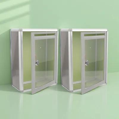 Home Security Officer - 2Pcs Transparent Mail Box Metal Wall