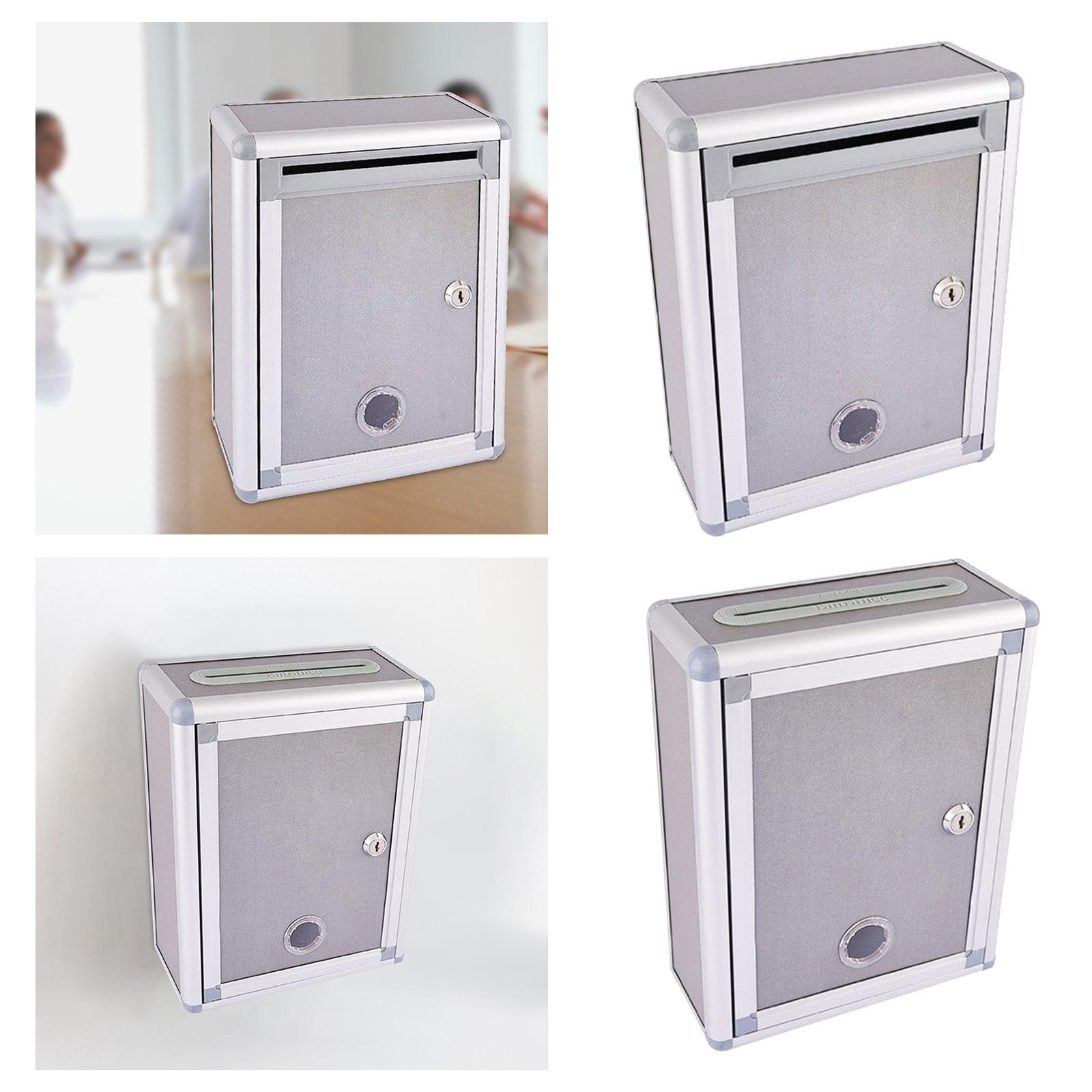 Home Security Letters - Wall Mail Box with Lock Metal