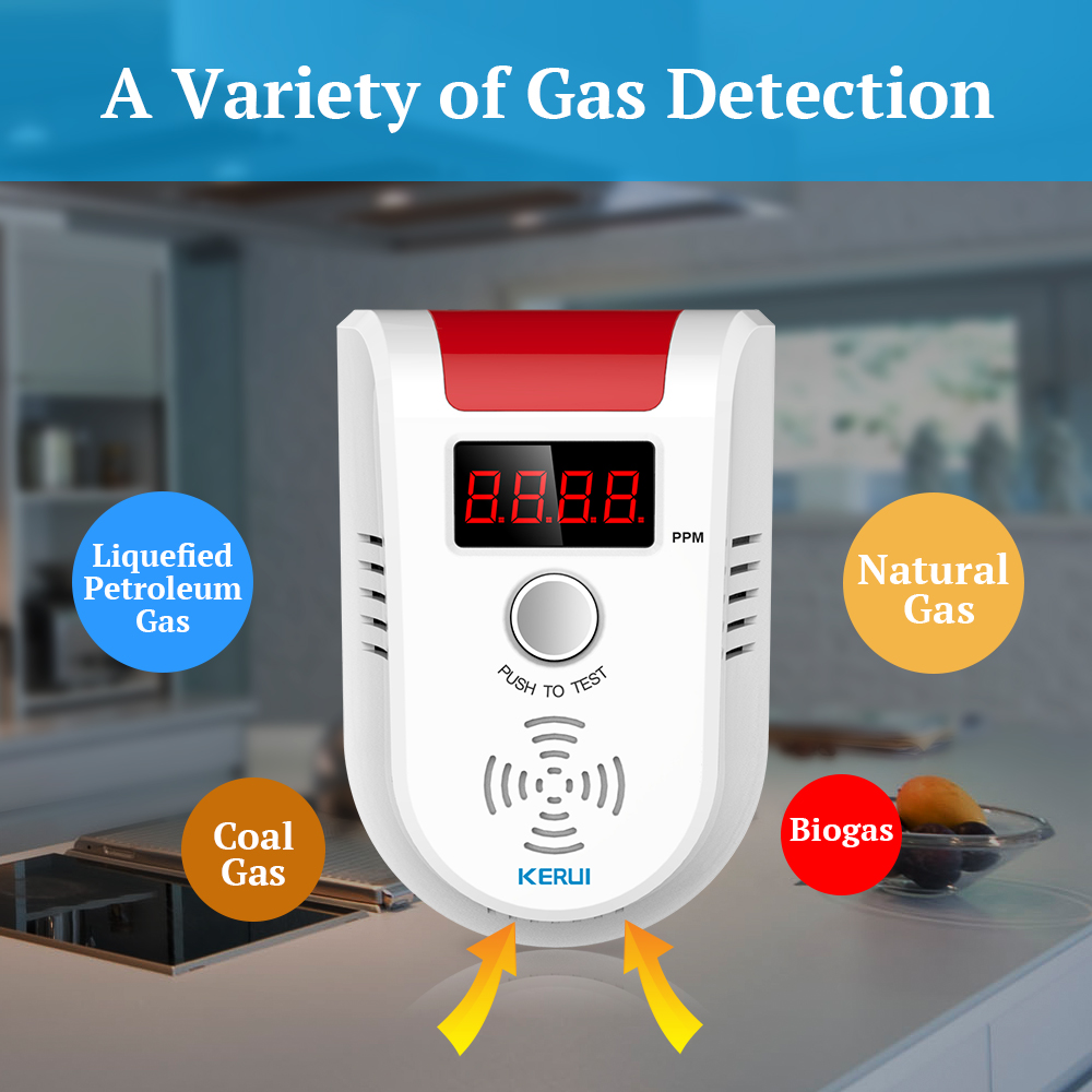 KERUI GD13 LPG GAS Detector Al - Home Security Gadgets recension och pris