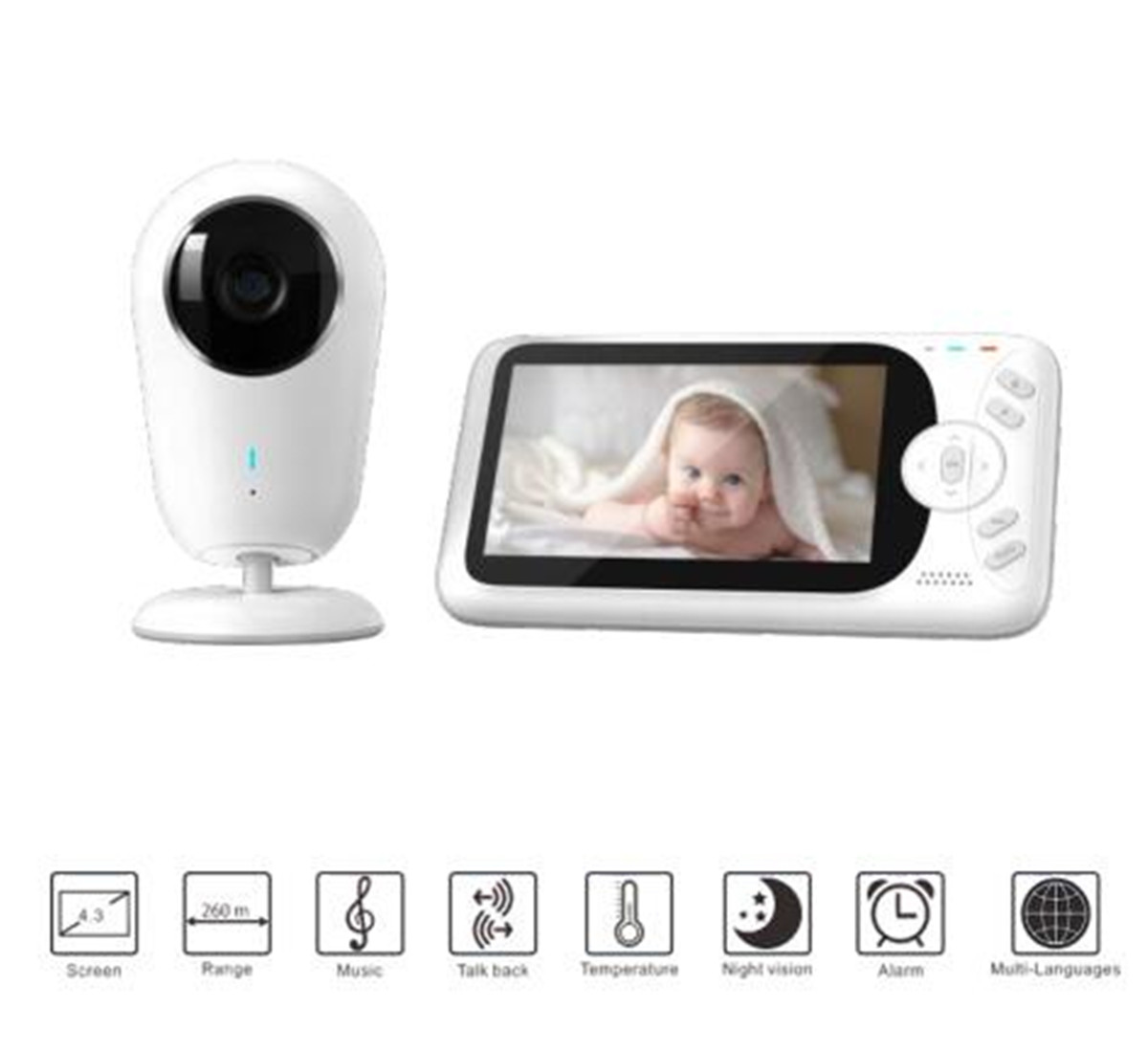 4.3inch 1080P Full HD Wireless - Home Security Cameras Wireless recension och pris