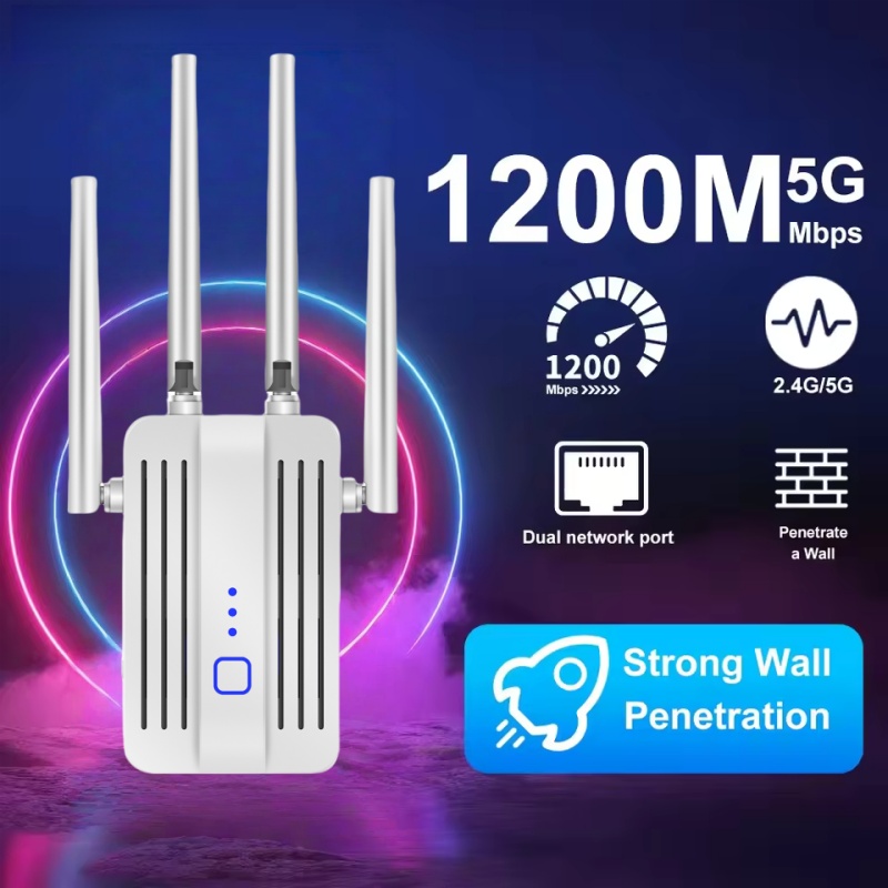 1200Mbps WiFi Repeater Extende - Home Security Bundle recension och pris