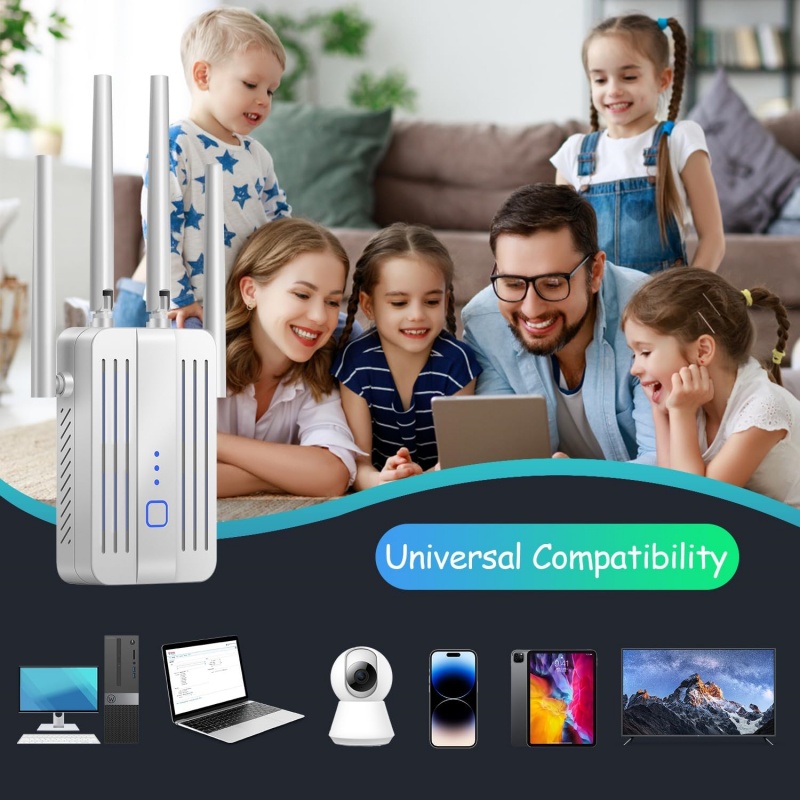 1200Mbps WiFi Repeater Extende - Home Security Bundle recension och pris