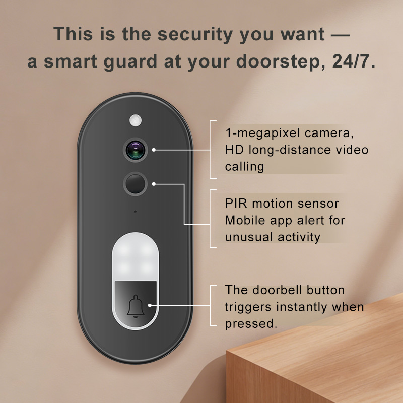 Tuya 1080P HD Wireless WiFi Vi - Home Security Bell recension och pris