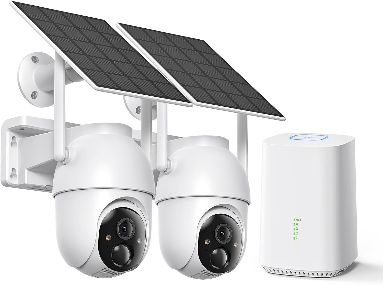 Wireless Outdoor Solar-Powered - Home Security No Monthly Fee recension och pris