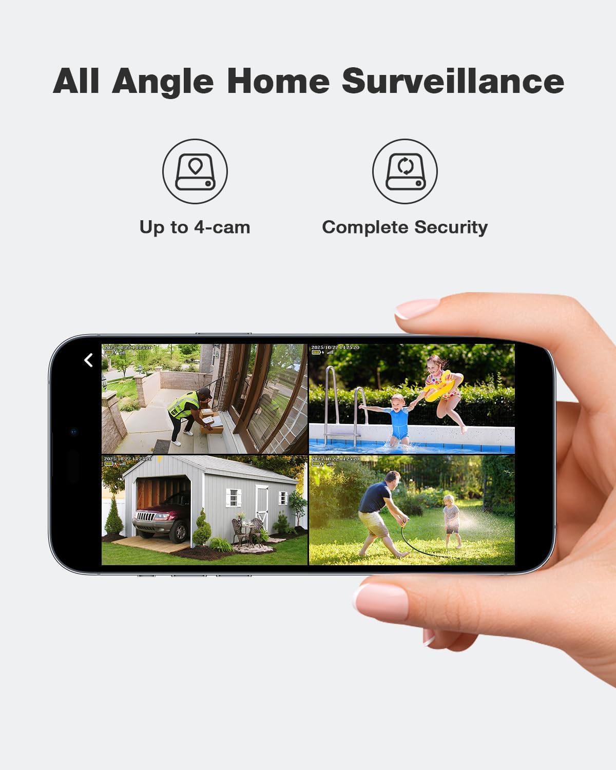 Wireless Outdoor Solar-Powered - Home Security No Monthly Fee recension och pris