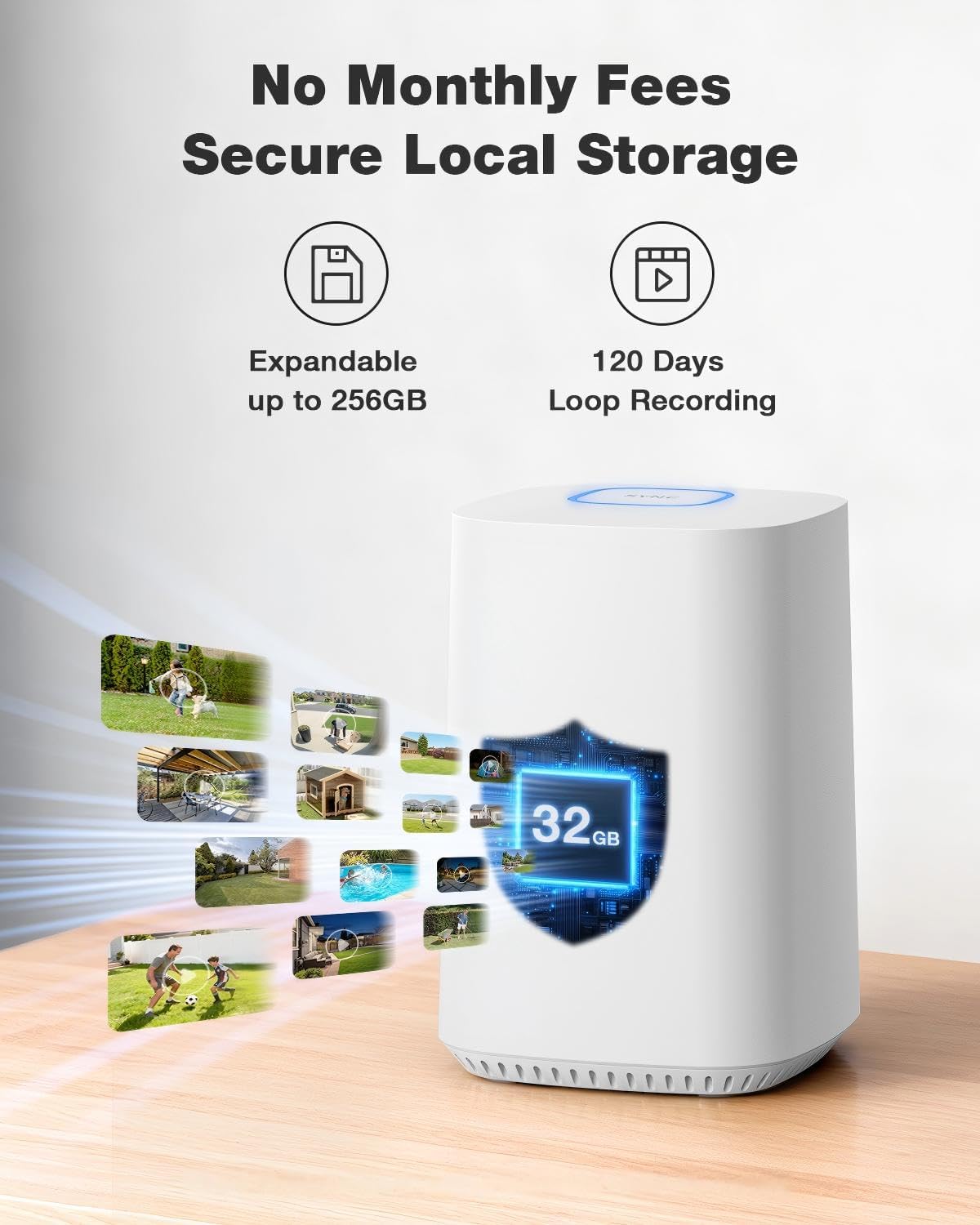 Wireless Outdoor Solar-Powered - Home Security No Monthly Fee recension och pris