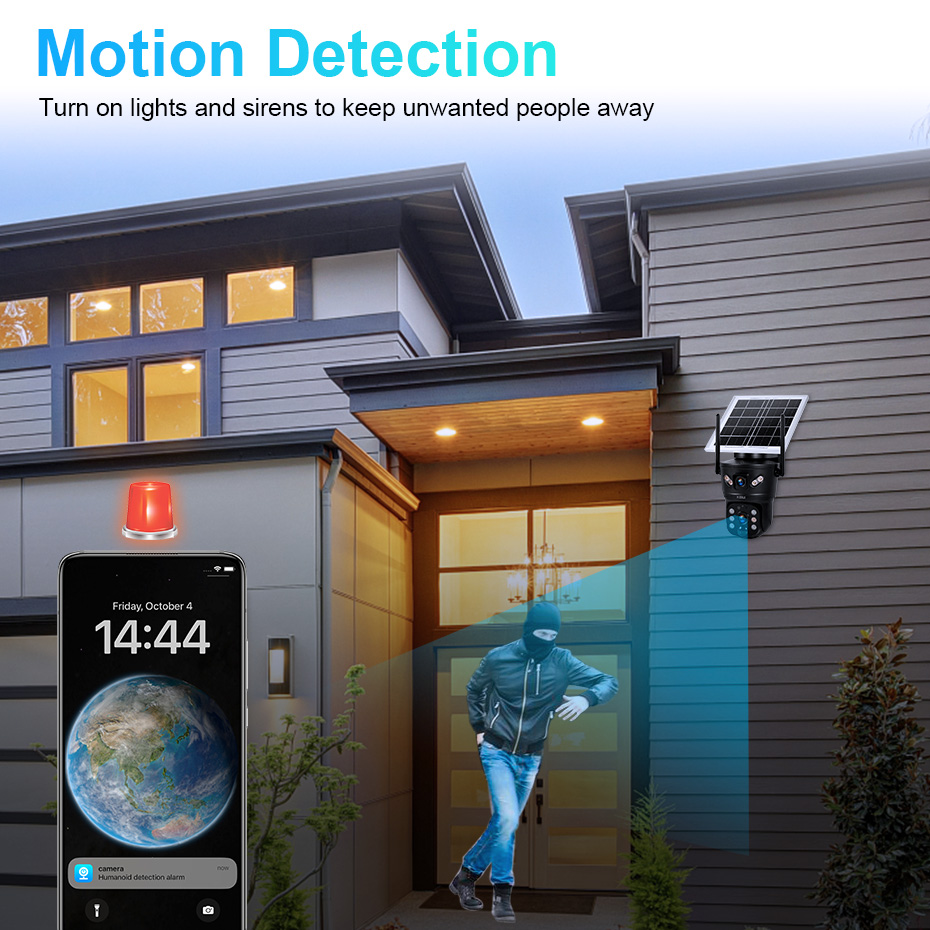 KERUI 6MP 4G SIM WiFi Solar Ca - Home Security Kamera recension och pris