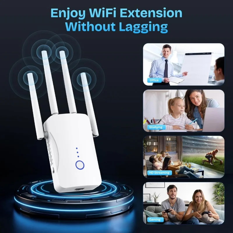 1200Mbps Dual Band WiFi Repeat - Home Security Bundle recension och pris