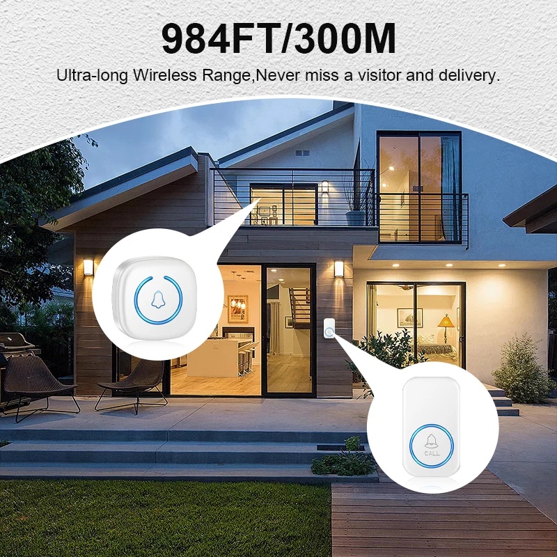 Wireless Doorbell Intelligent  - Home Security Bell recension och pris