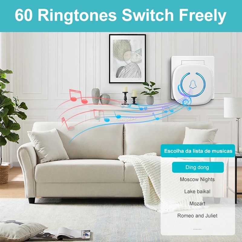 Wireless Doorbell Intelligent  - Home Security Bell recension och pris