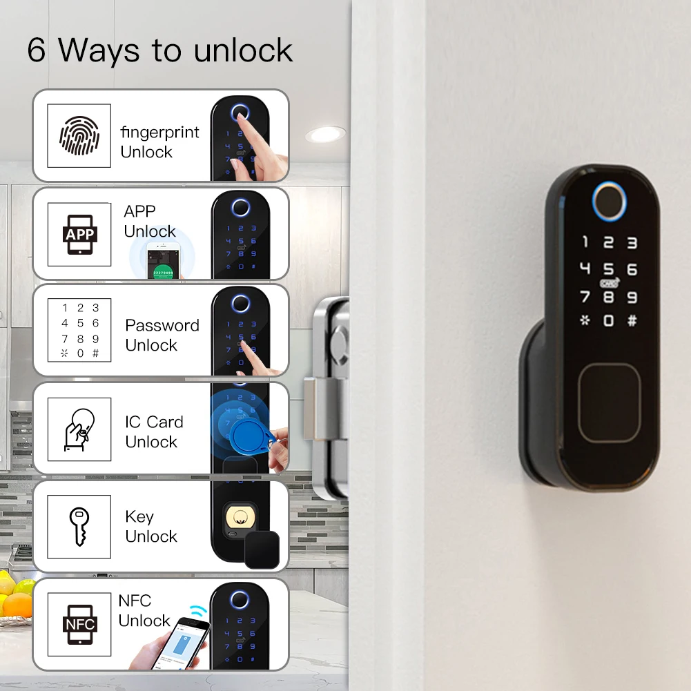 MOES WiFi Tuya Smart Lock Door - Home Security Packages recension och pris