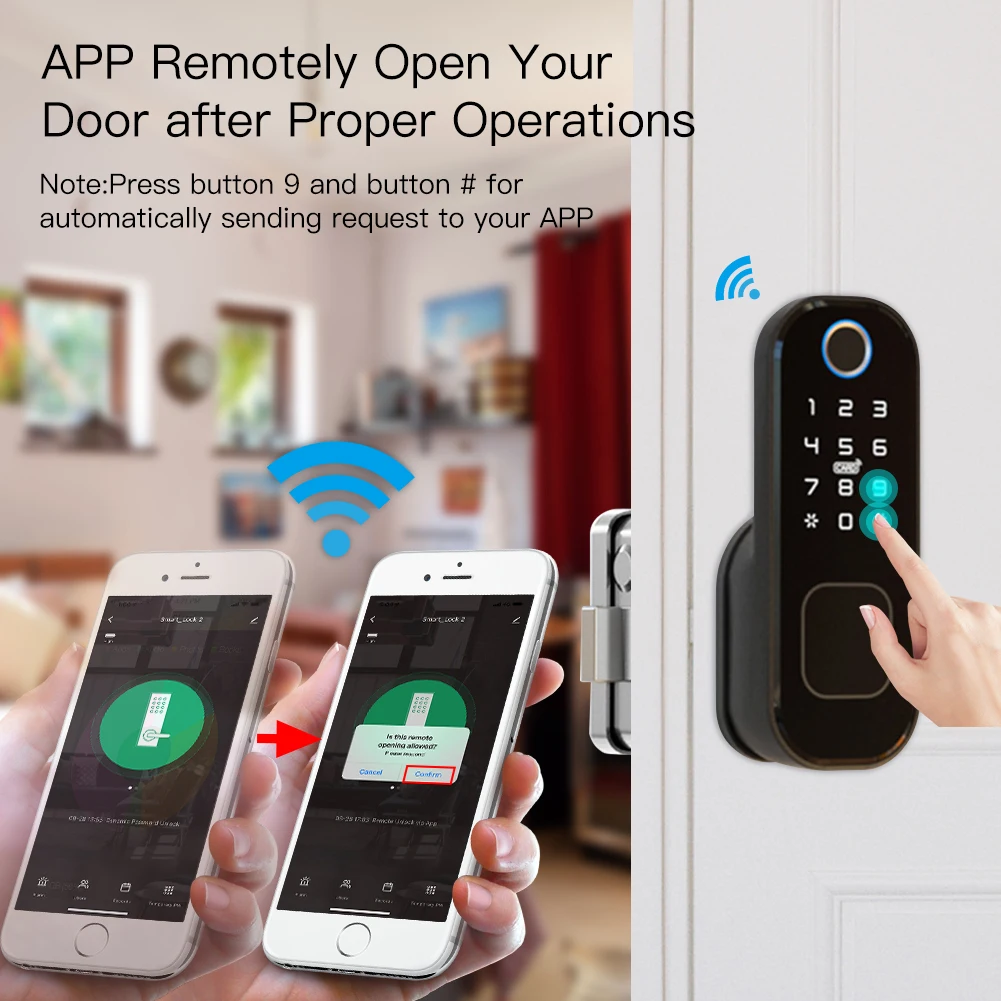 MOES WiFi Tuya Smart Lock Door - Home Security Packages recension och pris