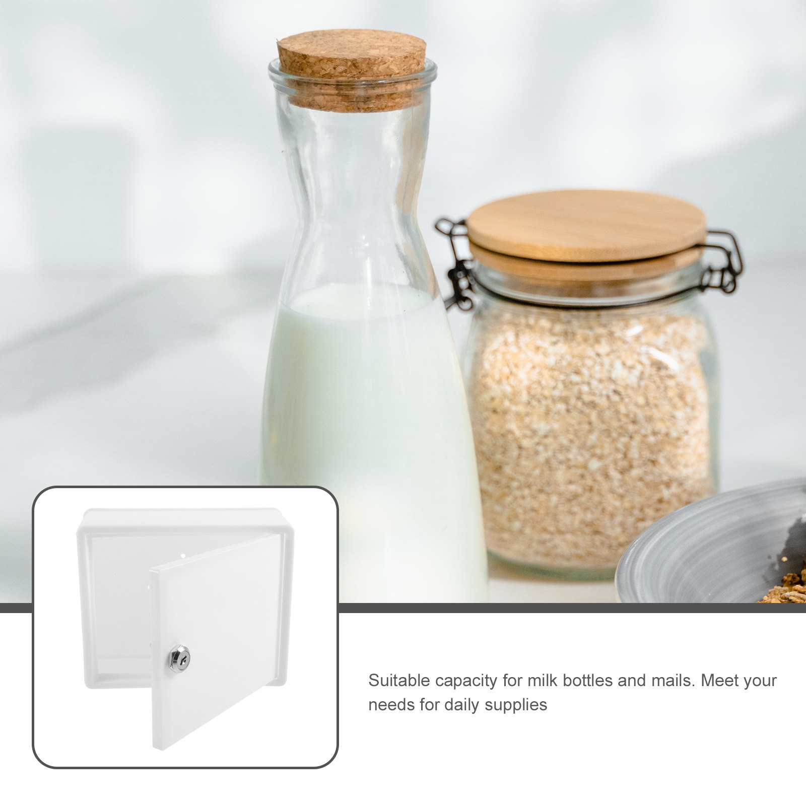 Plastic Milk Box Wall Mounted  - Home Security Letters recension och pris