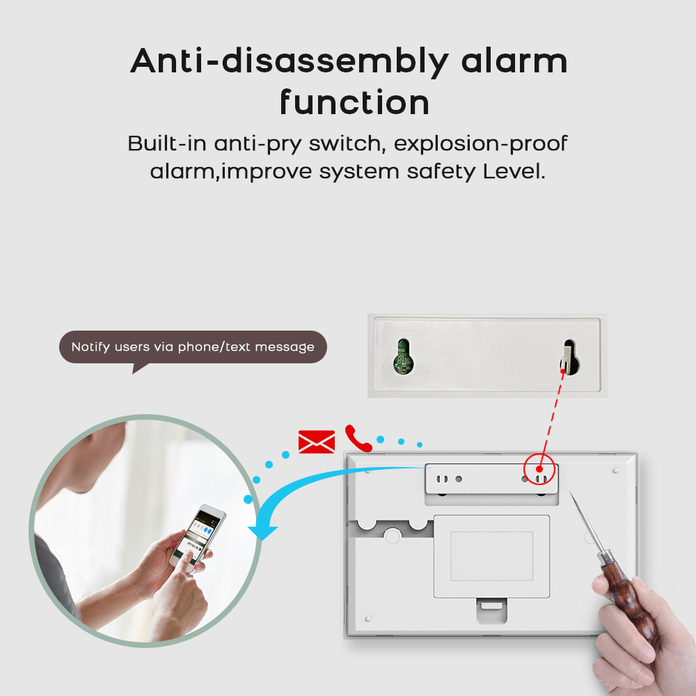 Wireless Alarm System 2.4GWiFi - Home Security No Monthly Fee recension och pris