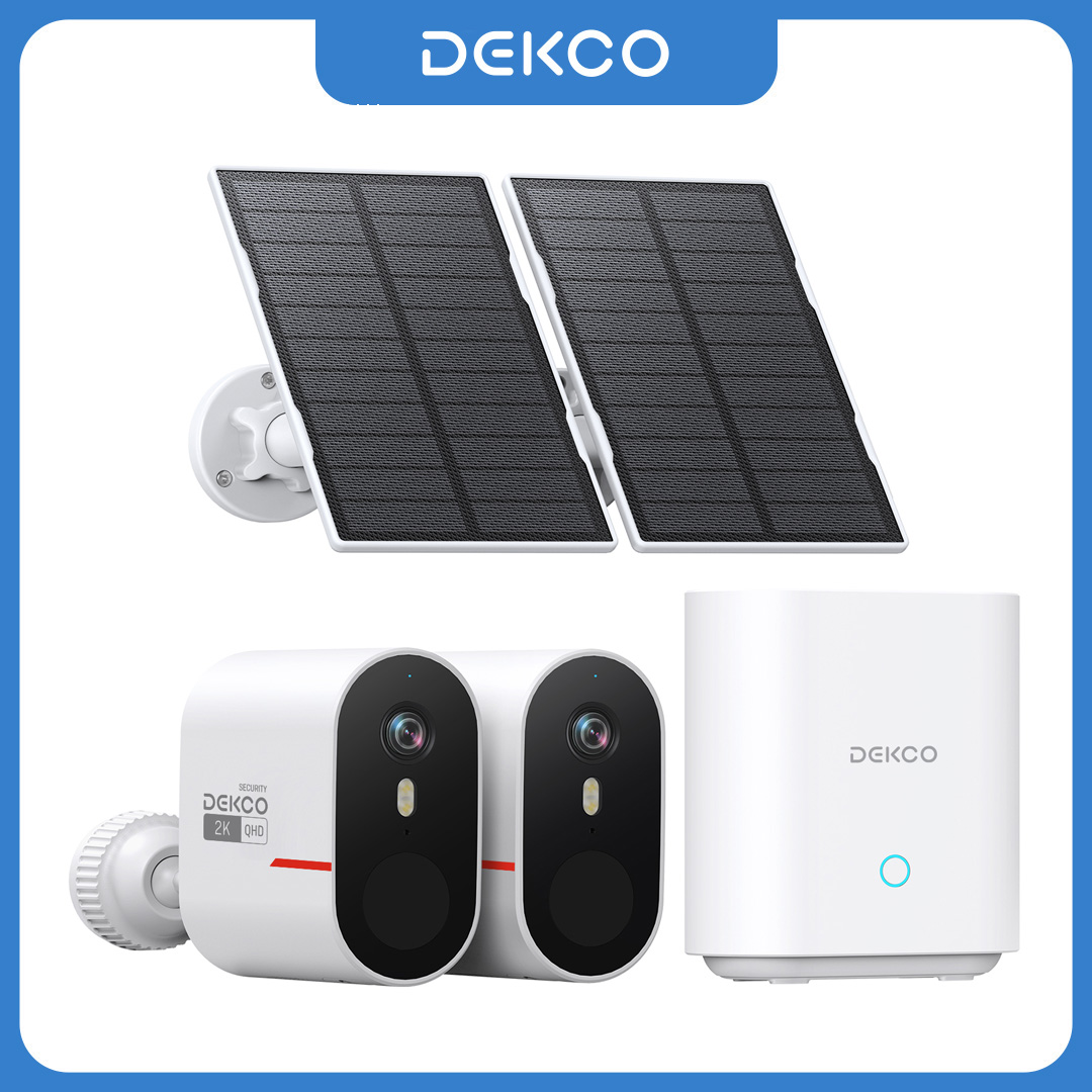 Dekco 3MP WiFi Solar Camera Sy - Home Security Cameras Wireless recension och pris