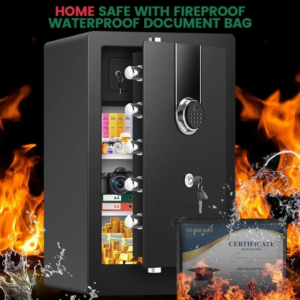 Extra Large Biometric Safe wit - Home Security Officer recension och pris
