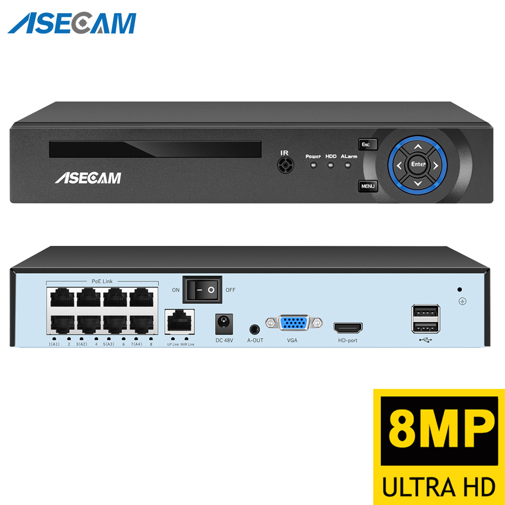 Super 8MP POE NVR Video Record - Home Security Camera System recension och pris