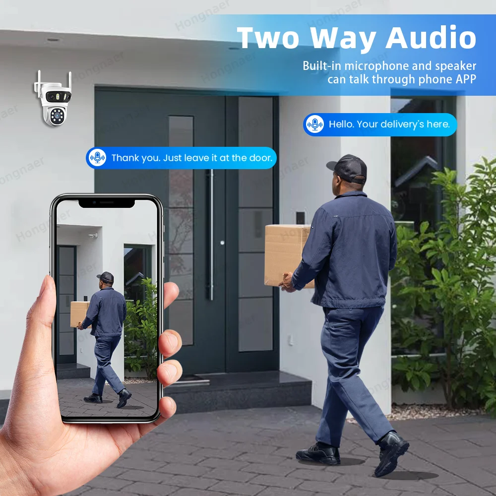 2026 Hongnaer 6MP 4CH 3 Lens 2 - Home Security Cameras Wireless recension och pris