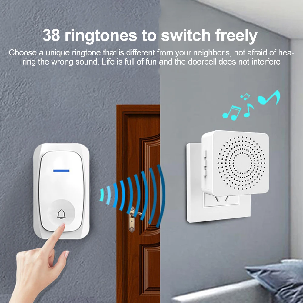 USB Wireless Doorbell Smart We - Home Security Bell recension och pris