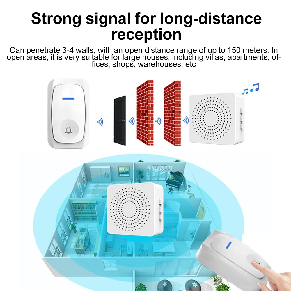 USB Wireless Doorbell Smart We - Home Security Bell recension och pris