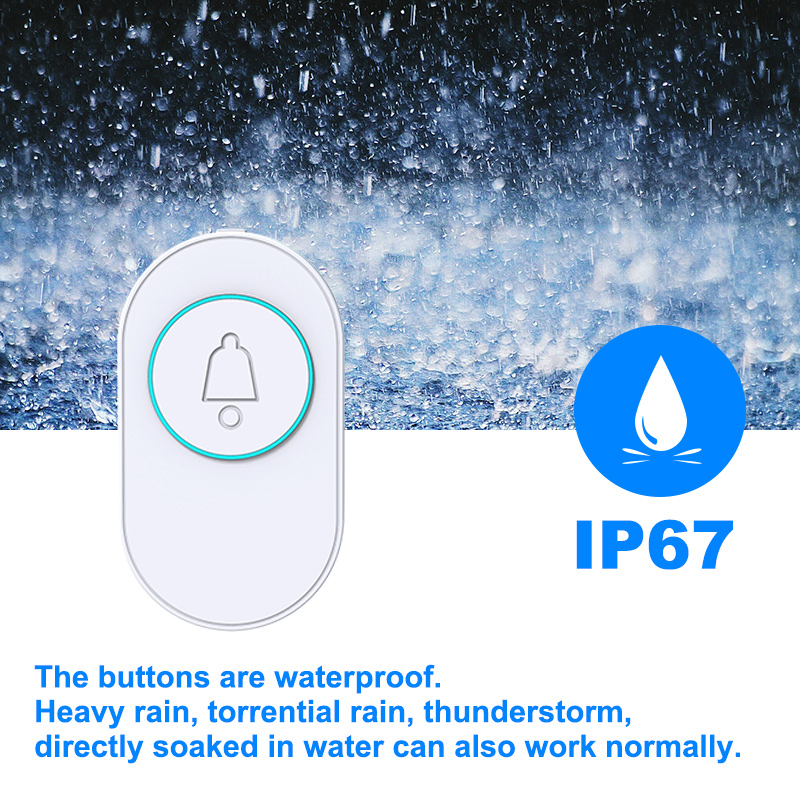 Wireless Doorbell IP67 Waterpr - Home Security Bell recension och pris