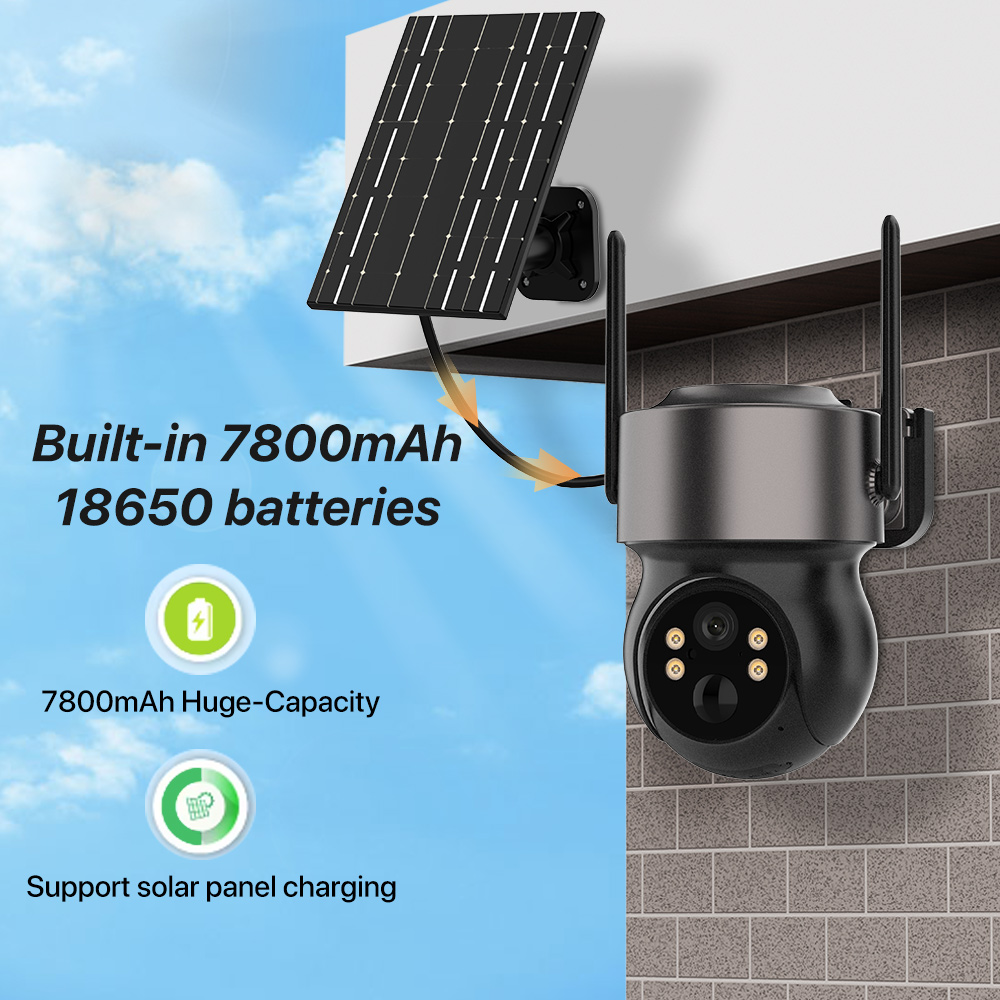 4MP 4G SIM Solar Battery Power - Home Security Cameras Wireless recension och pris