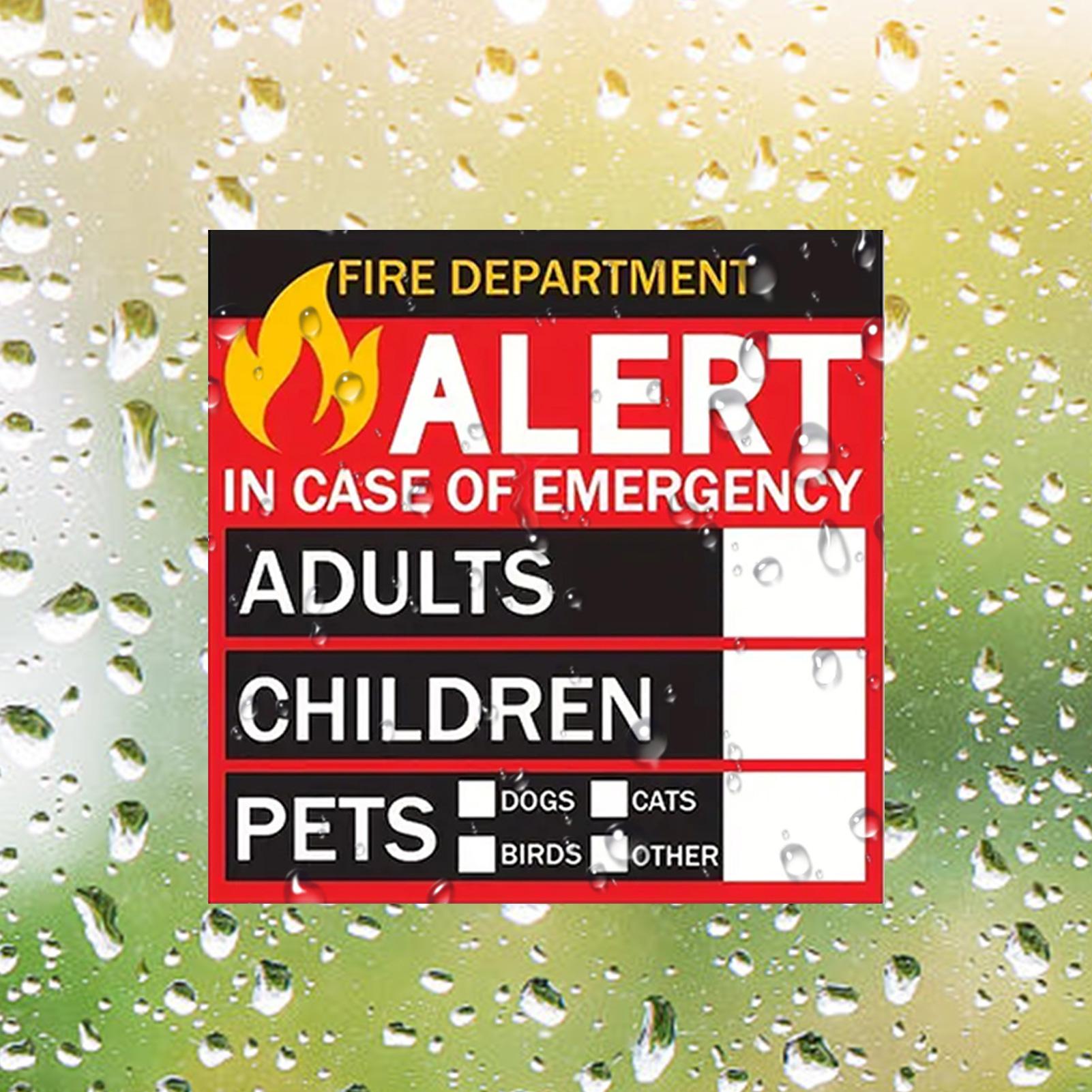 Fire Pet Alert Sticker Rain-Pr - Home Security Department Us recension och pris