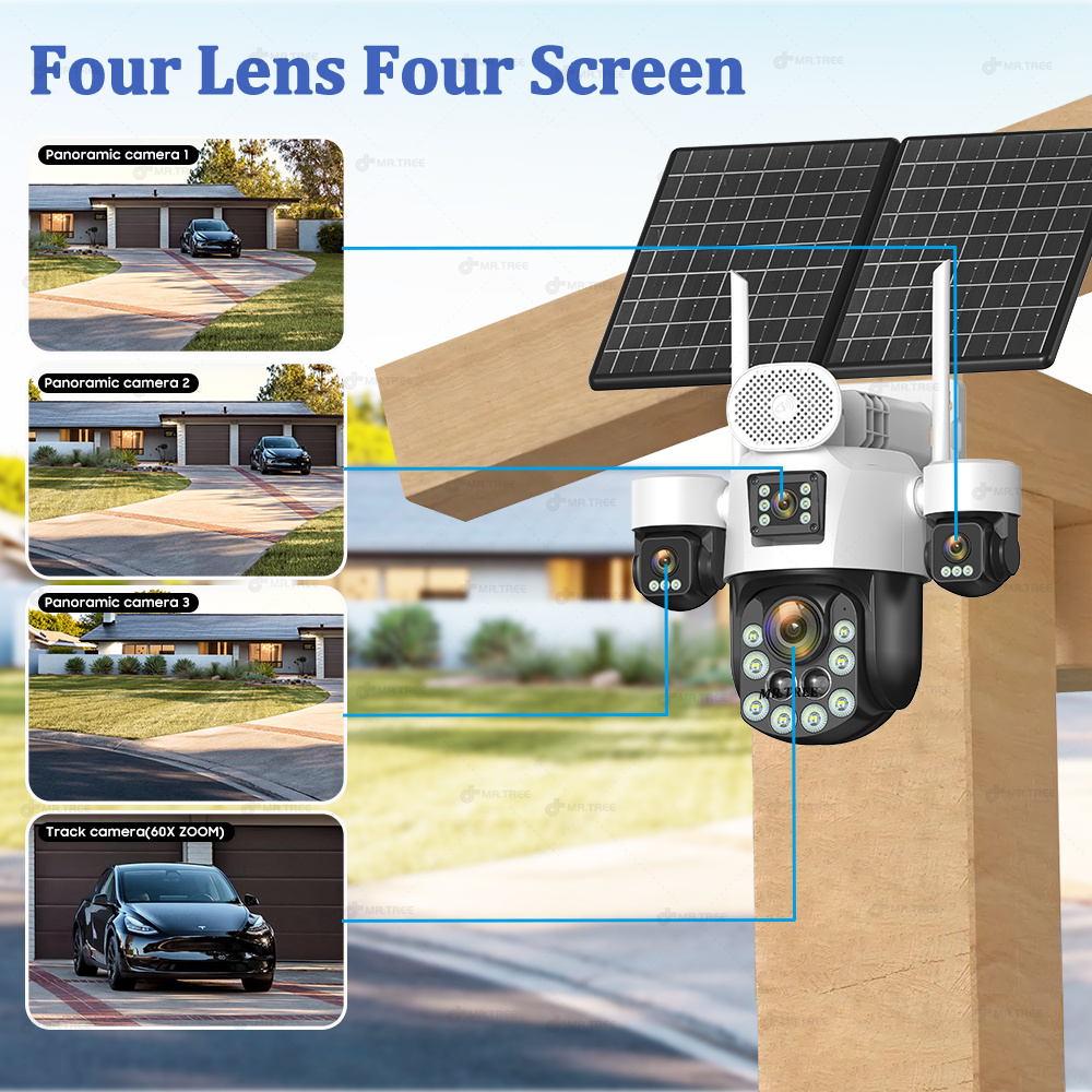 AOV Four Lens Outdoor Surveill - Home Security Kamera recension och pris