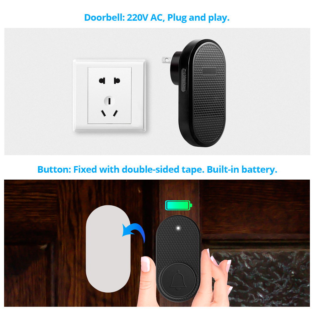 M558 Wireless Smart Doorbell W - Home Security Bell recension och pris