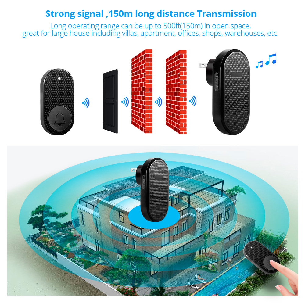 M558 Wireless Smart Doorbell W - Home Security Bell recension och pris