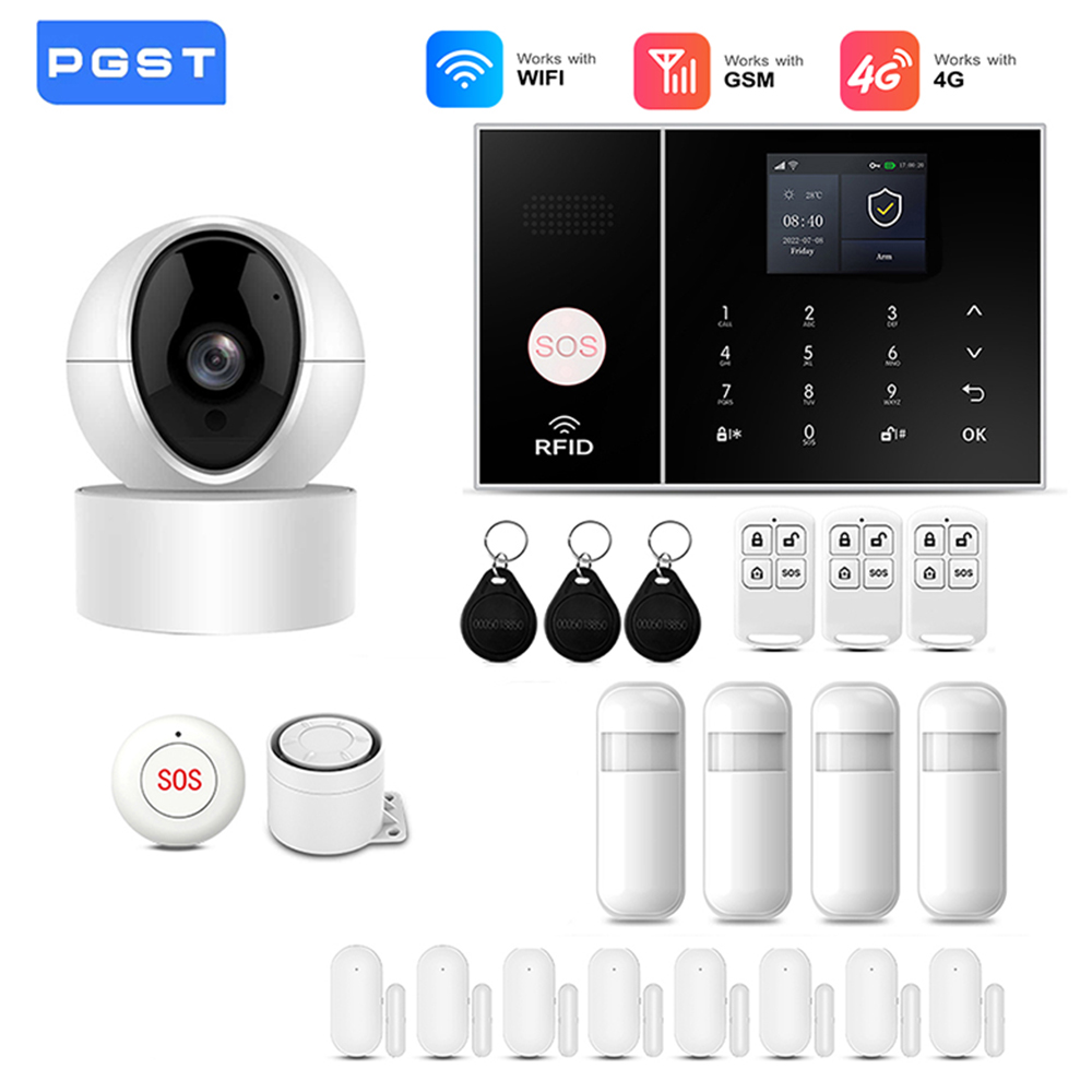 Smart Home Alarm System 4G WiF - Home Security No Monthly Fee recension och pris