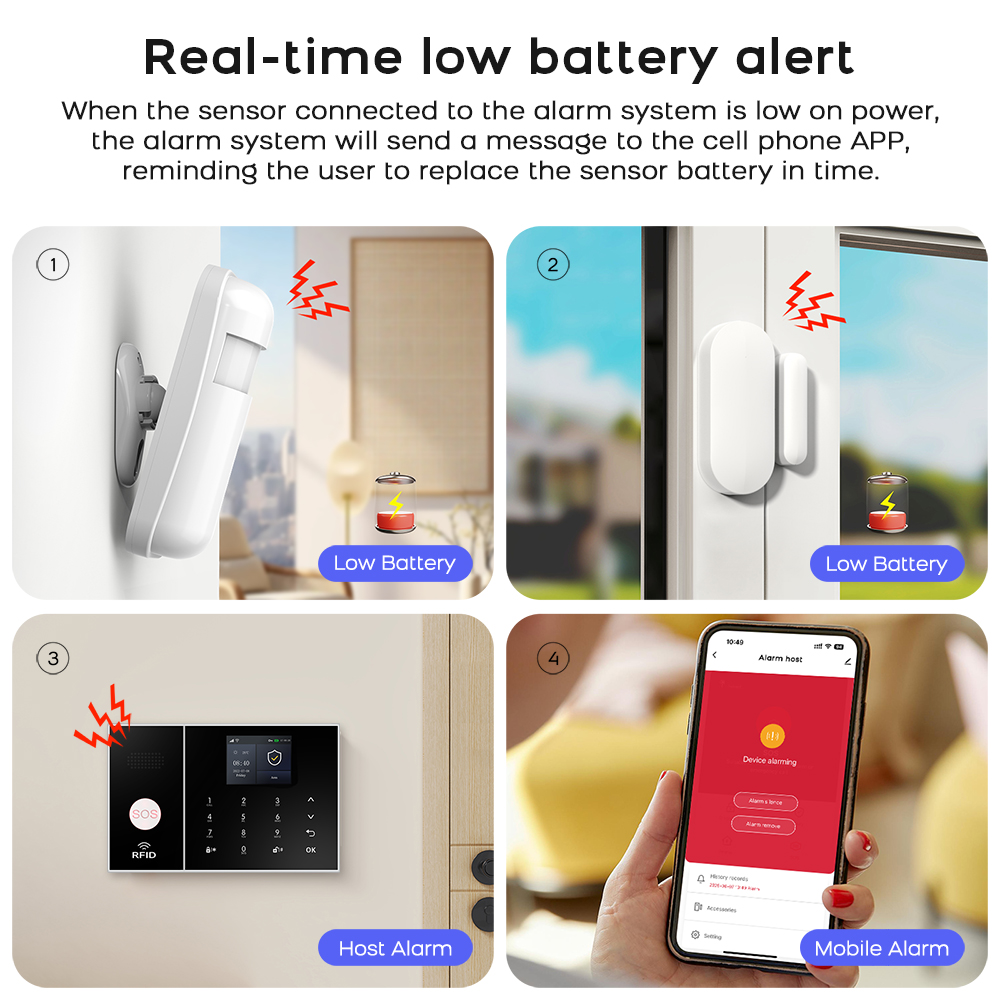 Smart Home Alarm System 4G WiF - Home Security No Monthly Fee recension och pris