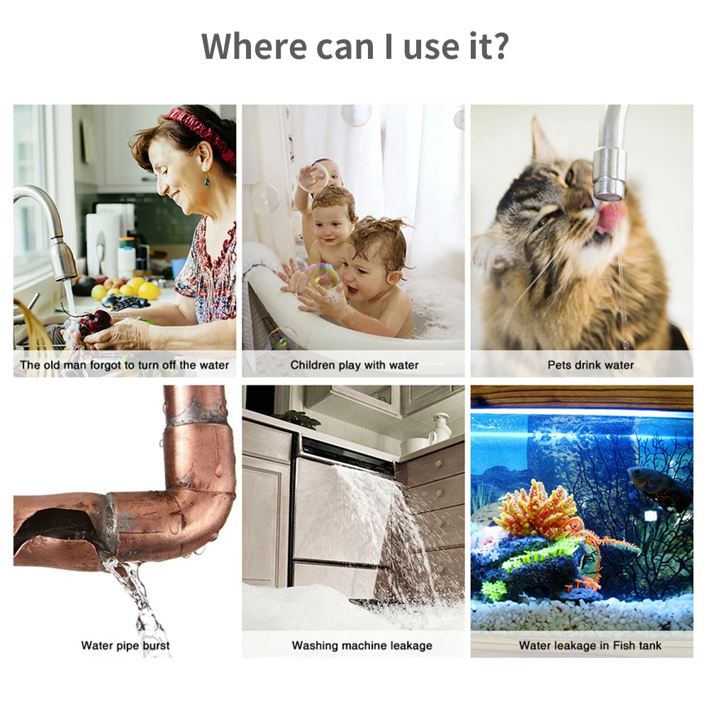 Tuya WiFi Zigbee Water Sensor  - Home Security Gadgets recension och pris