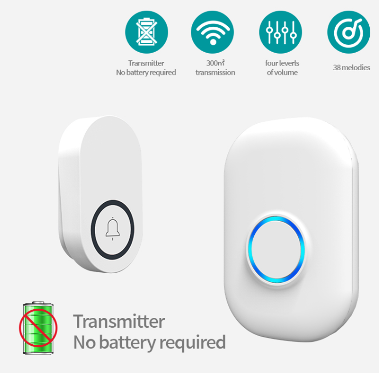 58Ringtone Self-Power Wireless - Home Security Bell recension och pris