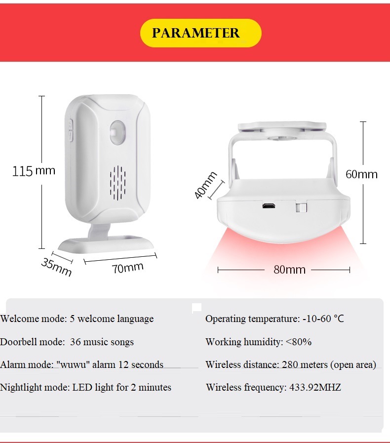 Darho Shop Store Home Security - Home Security Bell recension och pris