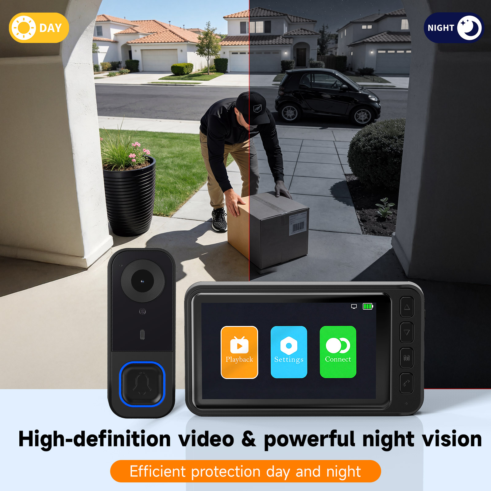 Video Doorbell HD Camera Night - Home Security No Monthly Fee recension och pris