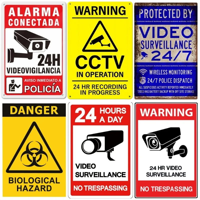 Vintage Security Warning Metal - Home Security Bundle recension och pris