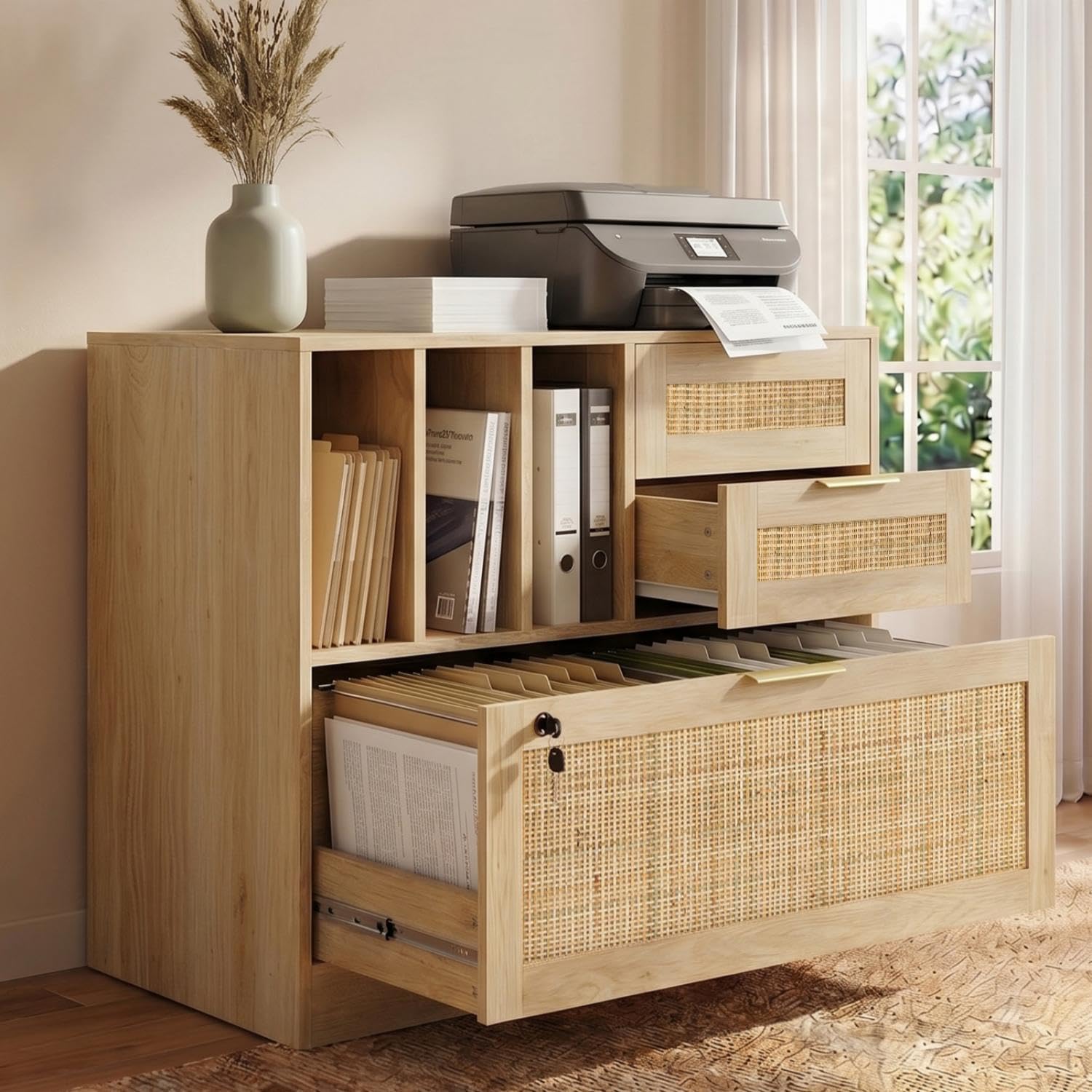 Three Drawer Lateral Wood Ratt - Home Security Letters recension och pris