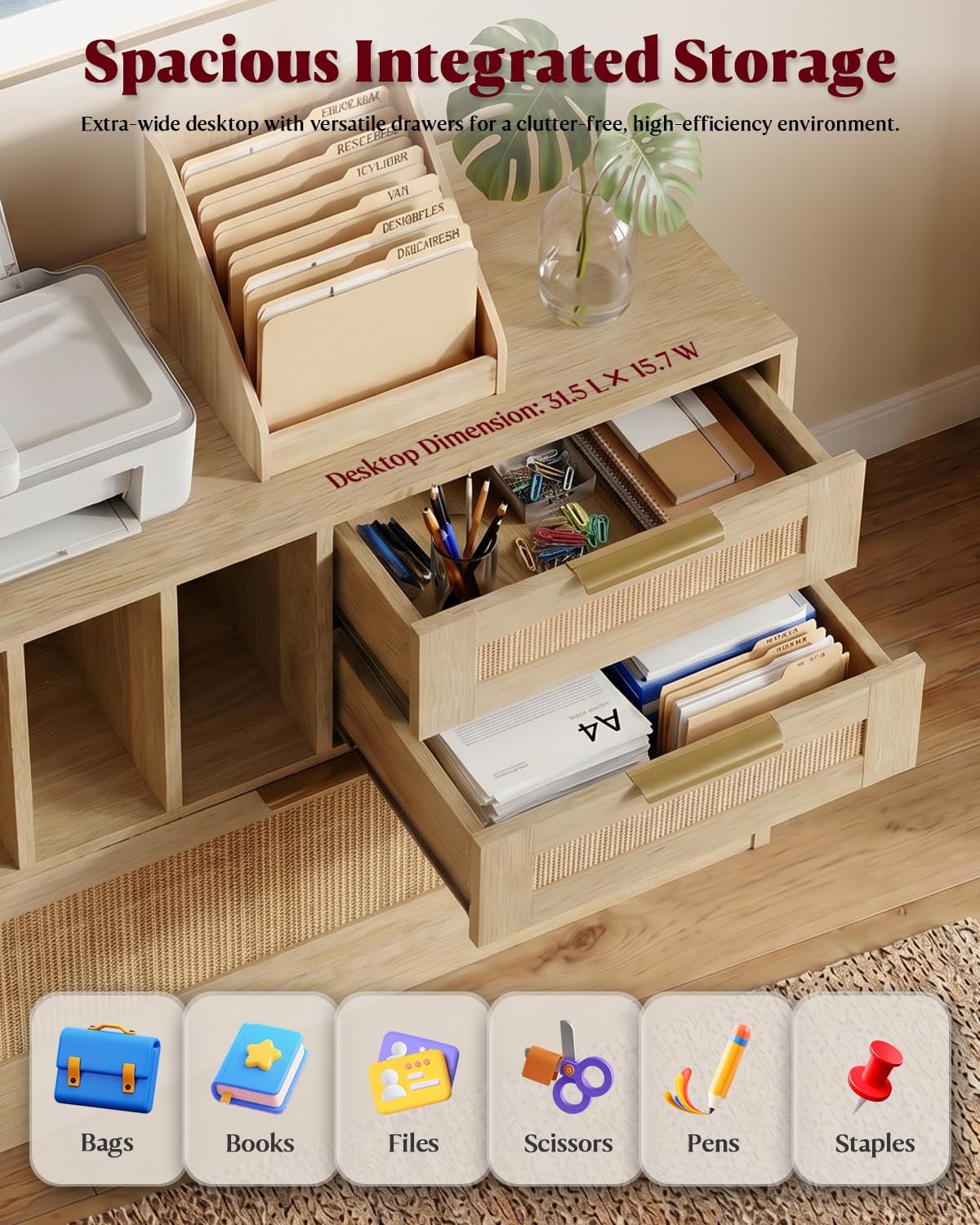 Three Drawer Lateral Wood Ratt - Home Security Letters recension och pris
