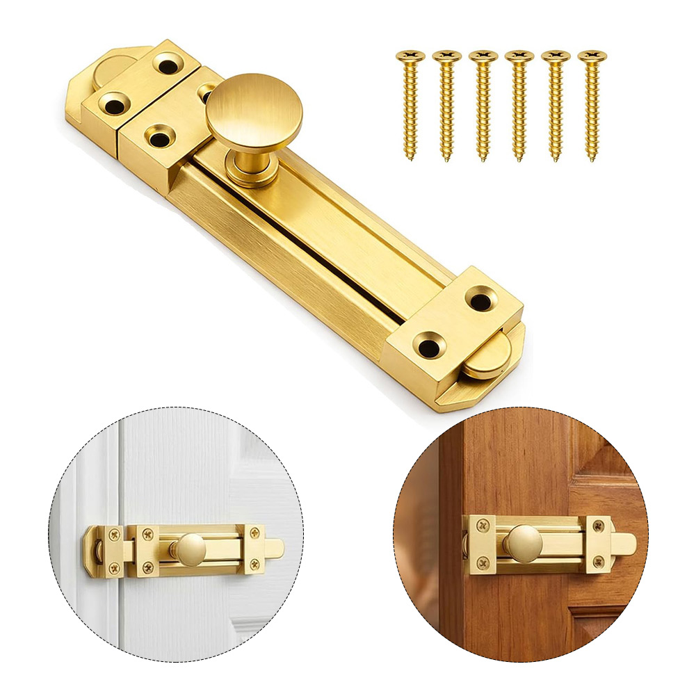 5 Inch Solid Brass Sliding Doo - Home Security For Doors recension och pris