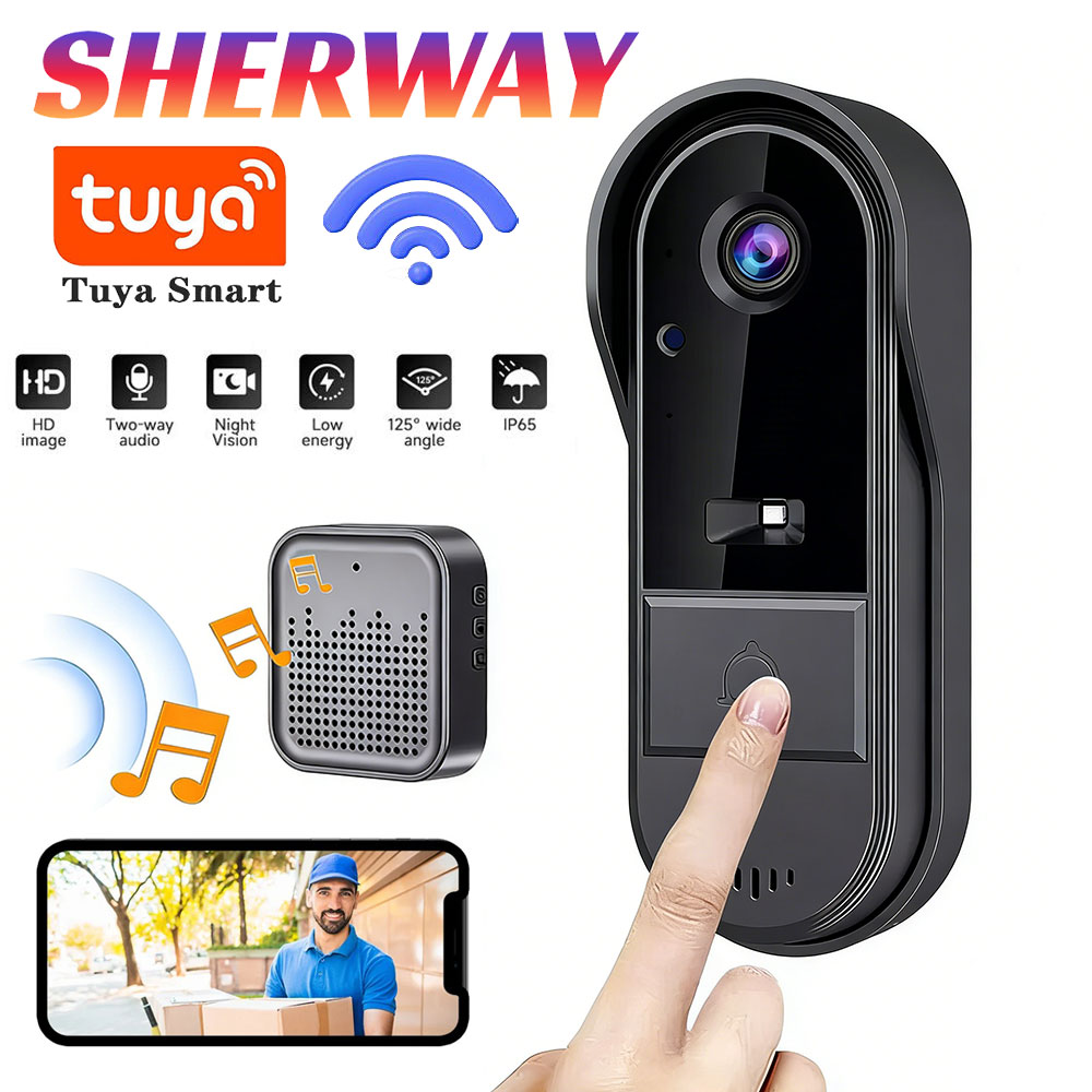 Tuya Doorbell with Camera Wire - Home Security Bundle recension och pris