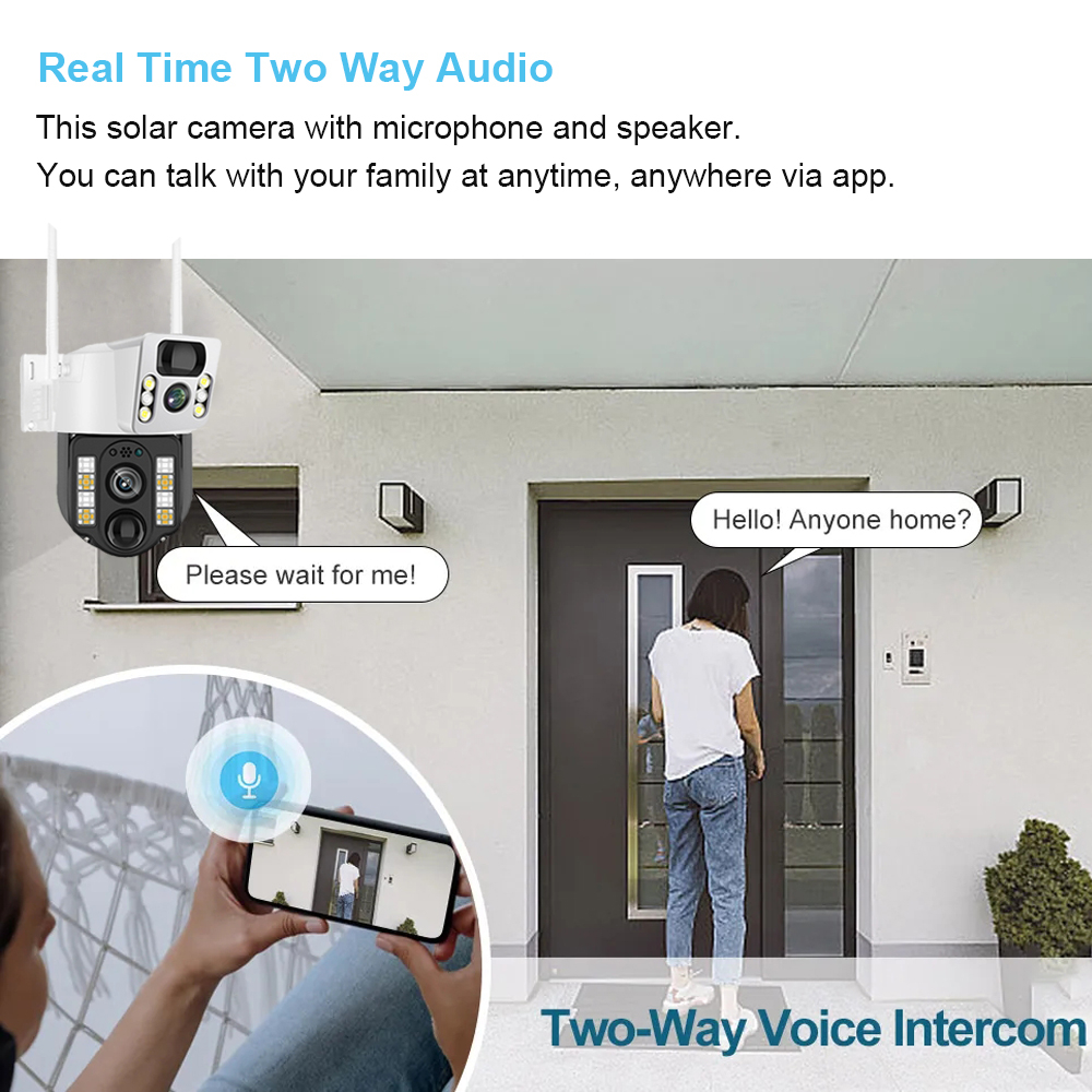 WiFi/4G Solar Camera IP CCTV S - Home Security Cameras Wireless recension och pris
