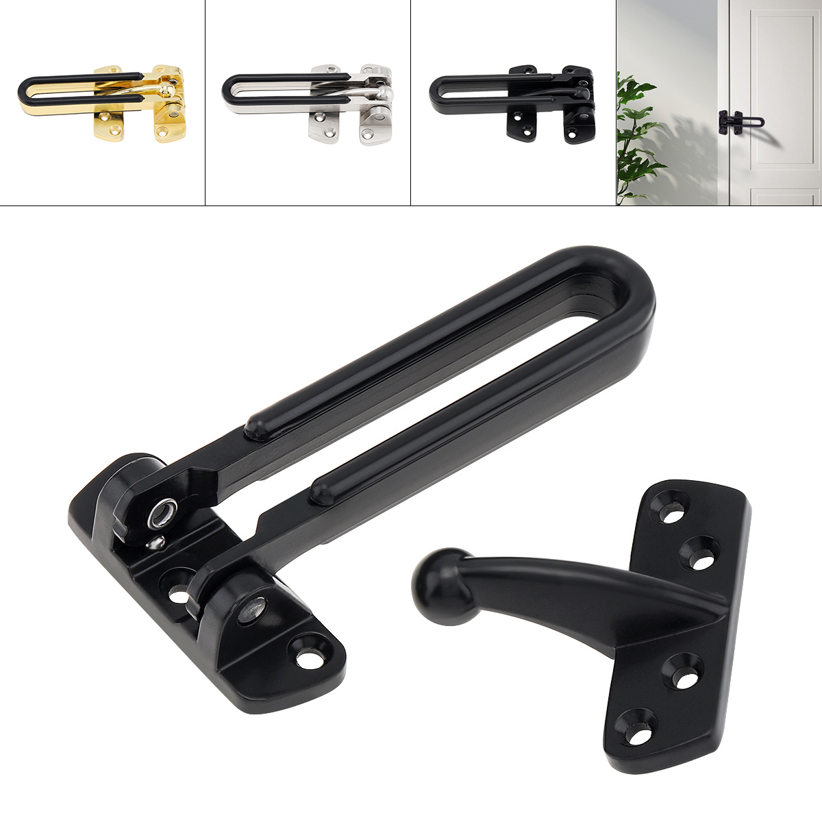 Door Chains Zinc Alloy Extende - Home Security Bundle recension och pris