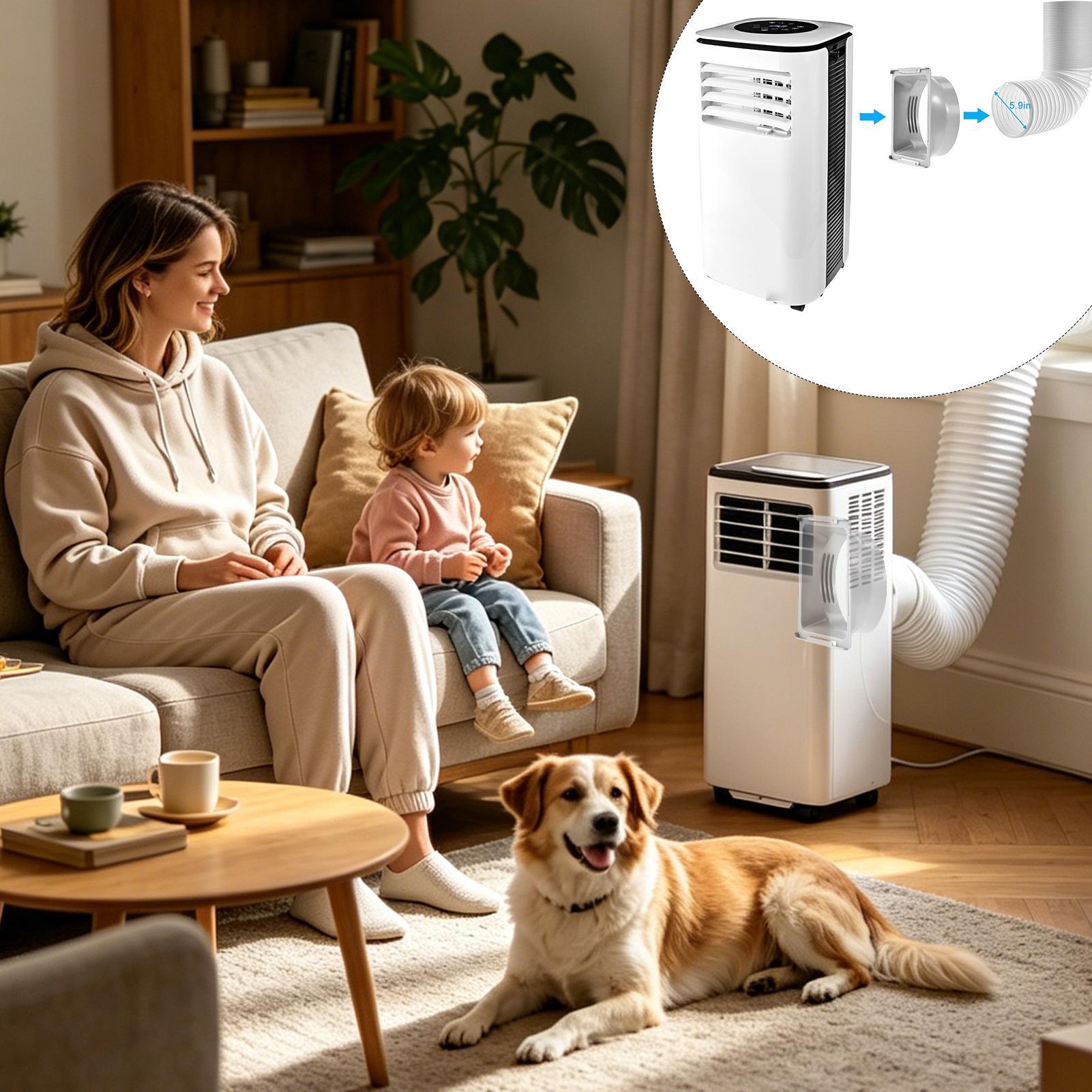 5.9 Inch Square Ac Exhaust Hos - Home Security Units recension och pris