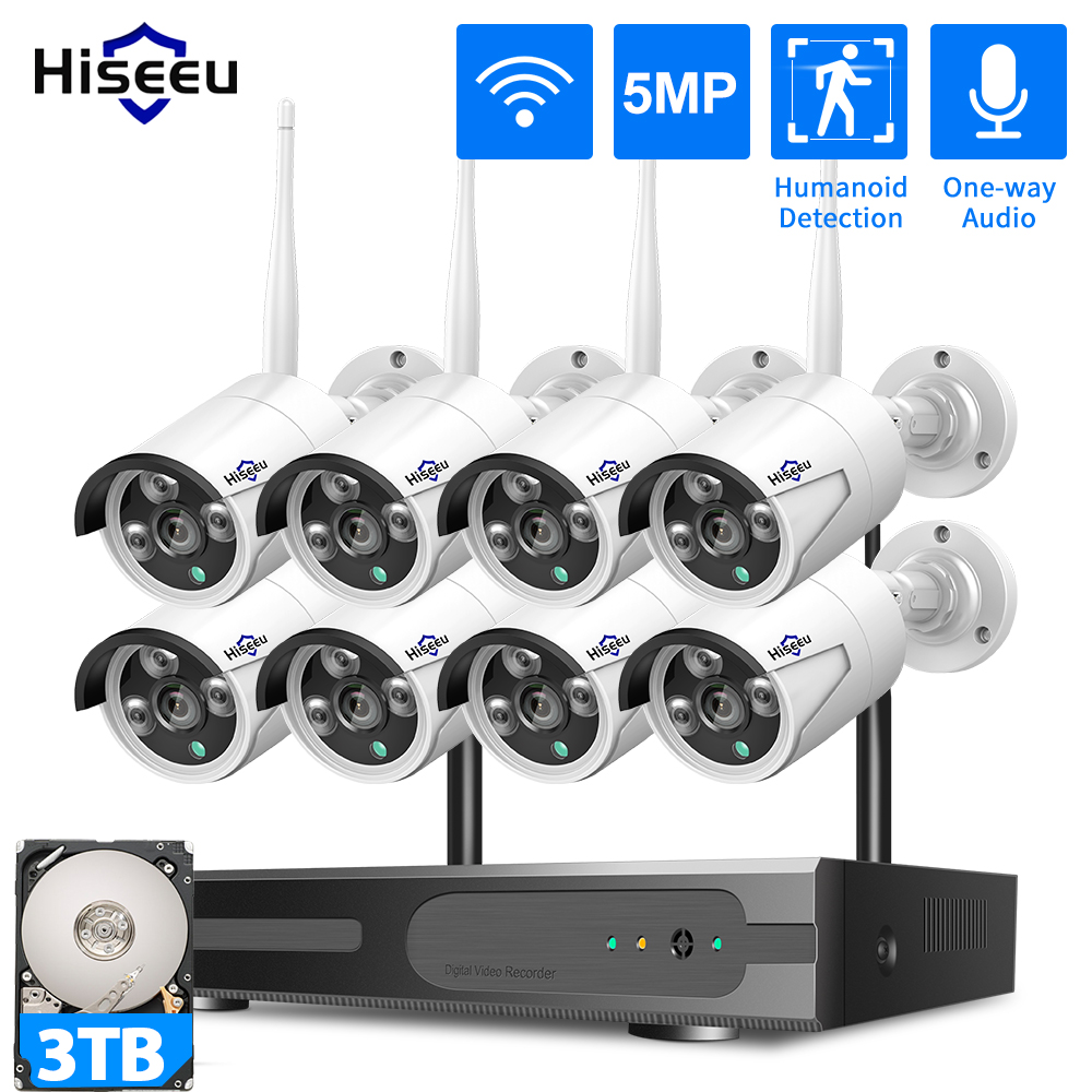 Hiseeu 3/5/8MP WiFi CCTV Camer - Home Security Cameras Wireless recension och pris