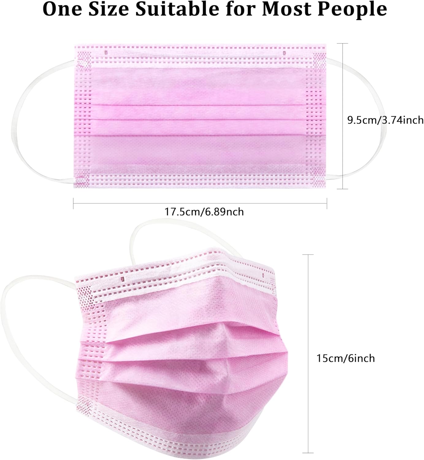 100Pcs Protective 3-Layer Pink - Home Security Officer recension och pris
