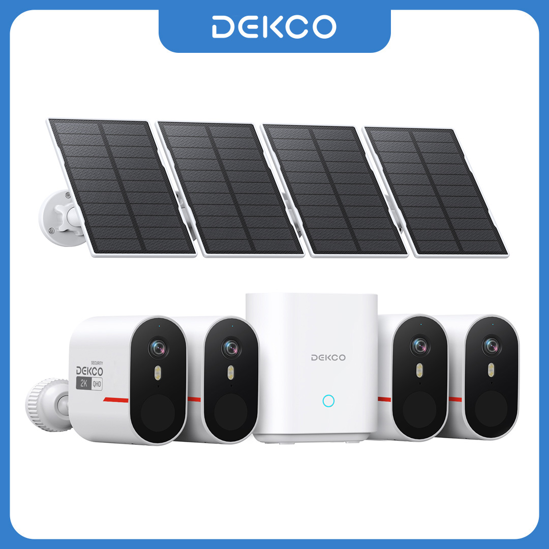 Dekco 3MP WiFi Solar Camera Sy - Home Security Cameras Wireless recension och pris