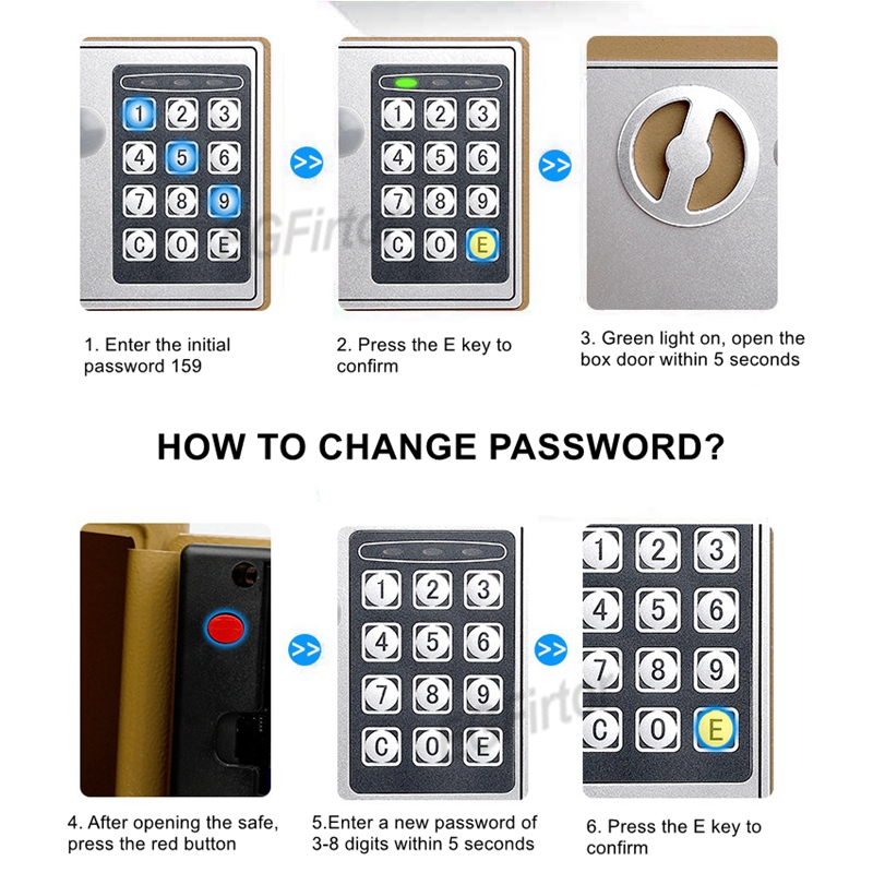 Wall-Mounted Password Safety B - Home Security Officer recension och pris